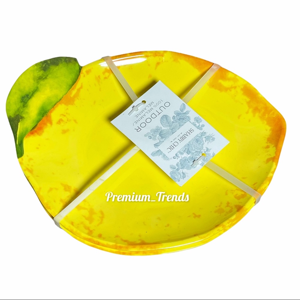 Shabby Chic Lemon shape Salad Plates set of 4
New